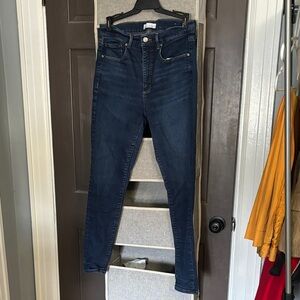 LOFT Dark Blue Skinny Jeans